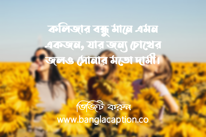 কলিজার বন্ধু নিয়ে স্ট্যাটাস